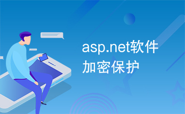 asp.net软件加密保护