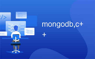 mongodb,c++