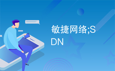 敏捷网络;SDN