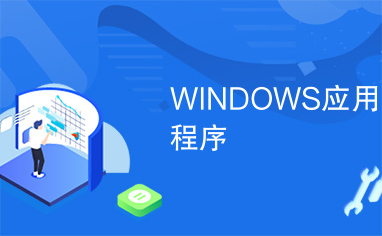 WINDOWS应用程序