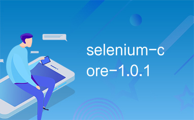 selenium-core-1.0.1