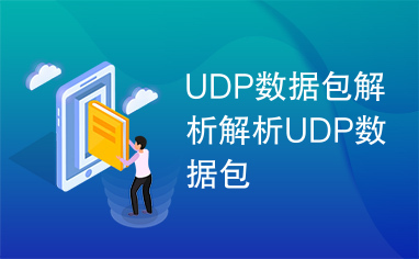 UDP数据包解析解析UDP数据包