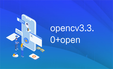 opencv3.3.0+open