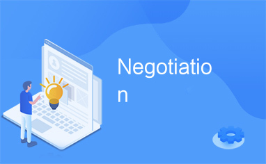 Negotiation