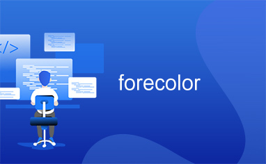 forecolor