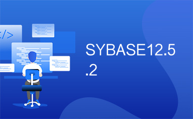 SYBASE12.5.2