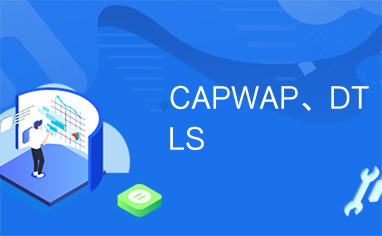 CAPWAP、DTLS