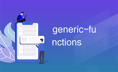 generic-functions