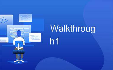 Walkthrough1