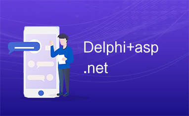 Delphi+asp.net