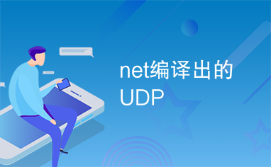 net编译出的UDP