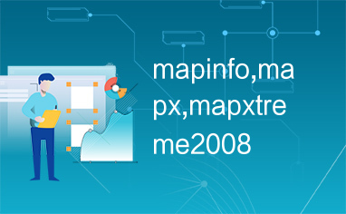 mapinfo,mapx,mapxtreme2008