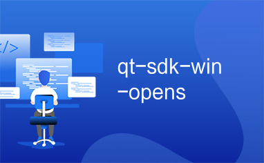 qt-sdk-win-opens