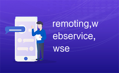 remoting,webservice,wse