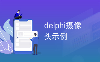 delphi摄像头示例