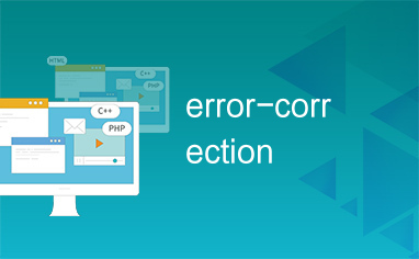 error-correction
